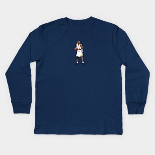 Chris Webber Pixel Post Kids Long Sleeve T-Shirt